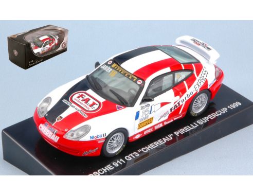 Edison Giocattoli EDS898221V PORSCHE 911 GT3 CHEREAU N.16 PIRELLI SUPERCUP 1999 1:43 Modellino