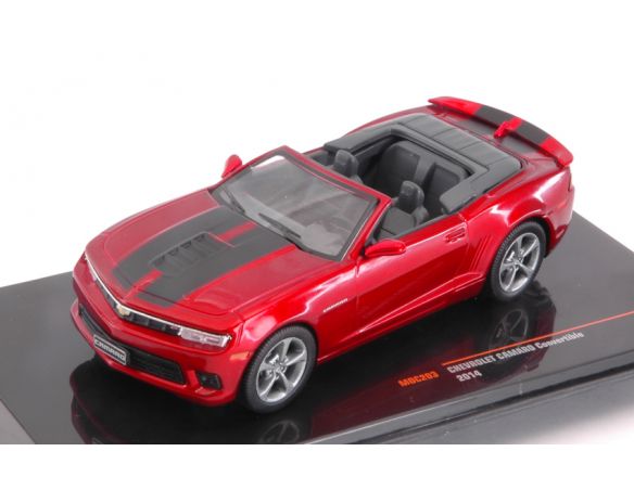 Ixo model MOC203 CHEVROLET CAMARO CONVERTIBLE 2014 MET.DARK RED 1:43 Modellino