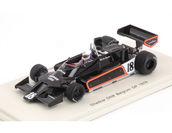 Spark Model S7372 SHADOW DN9 ELIO DE ANGELIS 1979 N.18 DNF BELGIUM GP 1:43 Modellino
