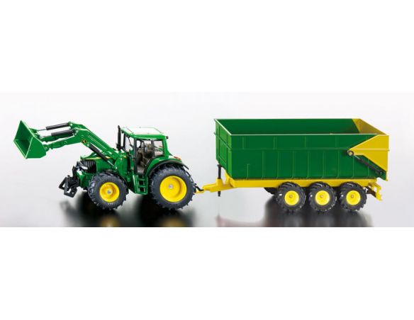 Sky Marks SK1843 TRATTORE JOHN DEERE C/RIMORCHIO 1:87 Modellino