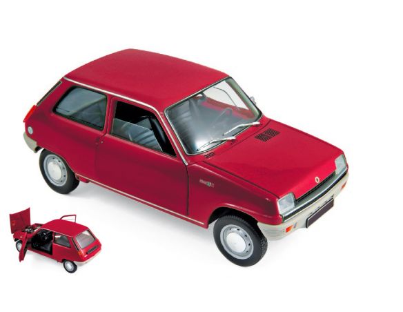 Norev NV185152 RENAULT 5 1972 RED 1:18 Modellino