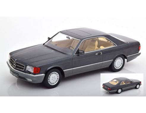KK Scale KKDC180331 MERCEDES 560 SEC (C126) METALLIC ANTHRACITE 1:18 Modellino