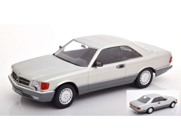 KK Scale KKDC180332 MERCEDES 560 SEC (C126) SILVER 1:18 Modellino