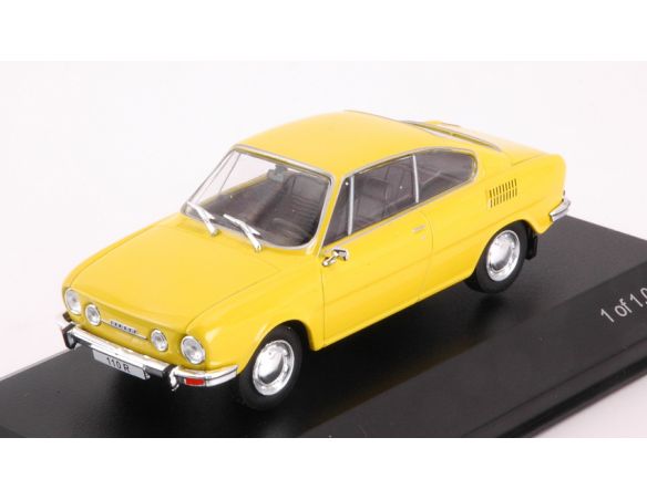 White Box WB278 SKODA 110 R 1970 YELLOW 1:43 Modellino