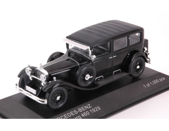 White Box WB296 MERCEDES TYP NURBURG 460 1929 BLACK 1:43 Modellino