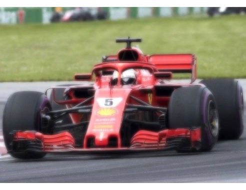 Looksmart LS18F1015 FERRARI SF71H S.VETTEL 2018 N.5 WINNER CANADIAN GP 50th VICTORY 1:18 Modellino