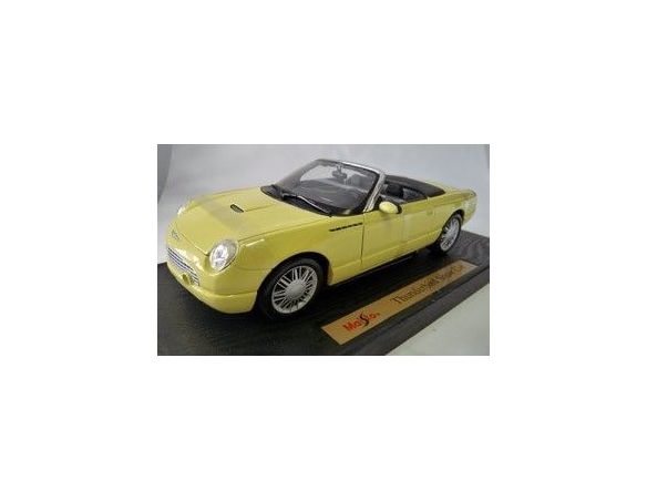 Maisto 50335 FORD THUNDERBIRD CABRIO GIALLO 1/18 Modellino Scatola rovinata