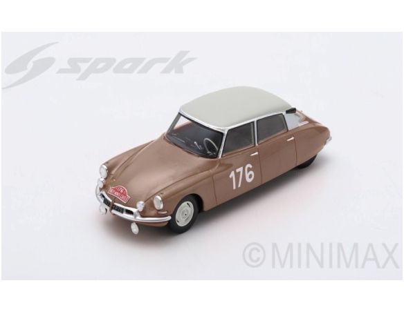 Spark Model S5530 CITROEN ID 19 N.176 WINNER MONTE CARLO 1959 P.COLTELLONI-P.ALEXANDRE Modellino