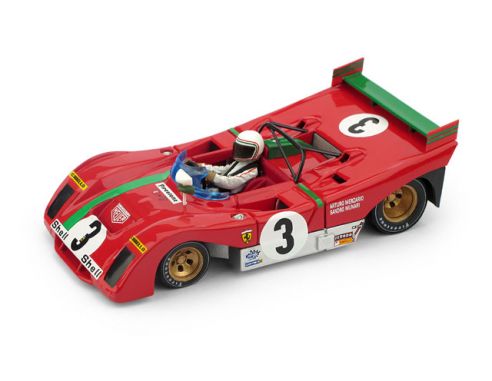 Brumm BM0261B-CHS FERRARI 312 PB N.3 WINNER TARGA FLORIO 1972 W/S.MUNARI 1:43 Modellino