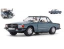 SunStar SS4666 MERCEDES 350 SL (R107) METALLIC LIGHT BLUE HARDTOP 1:18 Modellino