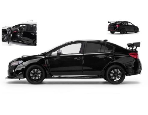 SunStar SS5553 SUBARU WRX STI (S207) CHALLENGE PACKAGE BLACK 1:18 Modellino