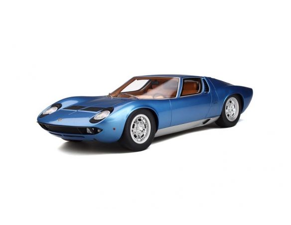 Ixo model GTS12501BL LAMBORGHINI MIURA P400S BLUE TAHITI 1:12 Modellino