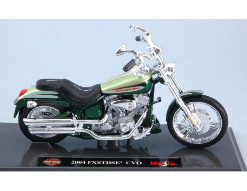 Maisto MI18859 HARLEY DAVIDSON FXSTDSE CVO 2004 METALLIC GREEN 1:18 Modellino