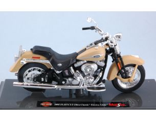 Maisto MI18860 HARLEY DAVIDSON FLHTCUI TRA CLASSIC ELECTRA GLIDE 2005 BEIGE 1:18 Modellino