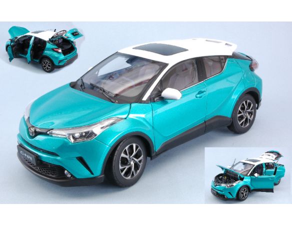 Paudi Model PD2533BW TOYOTA CHR 2019 BLUE/WHITE 1:18 Modellino