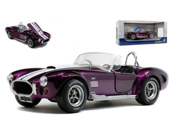 Solido SL1850003 A/C COBRA 427 MKII 1965 PURPLE/WHITE 1:18 Modellino