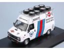 Ixo model CLC306R FIAT DUCATO 1984 ASSISTENZA LANCIA MARTINI C/PORTAPACCHI E PNEUM.1:43 Modellino