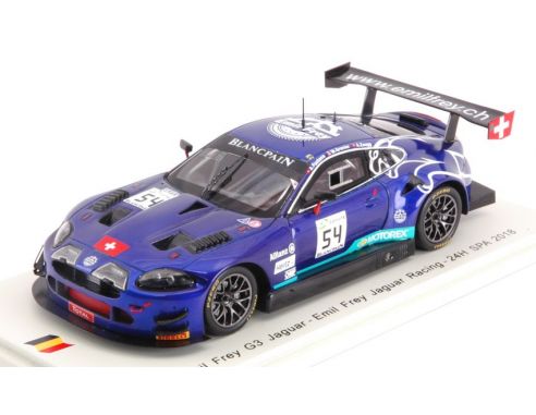 Spark Model SB214 EMIL FREY G3 JAGUAR N.54 24 H SPA 2018 A.FONTANA-A.ZAUGG-M.GRENIER 1:43 Modellino