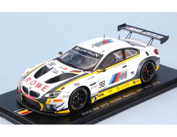 Spark Model SB222 BMW M6 GT3 N.98 24 H SPA 2018 R.COLLARD-M.WITTMANN-J.KROHN 1:43 Modellino