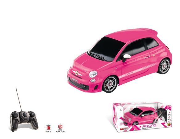 Mondo Motors MM63026 NUOVA 500 ABARTH PINK RADIOCOMANDO 1:14 Modellino