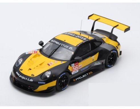 Spark Model S18396 PORSCHE 911 RSR N.56 34th LM 2018 BERGMEISTER-LINDSEY-PERFETTI 1:18 Modellino