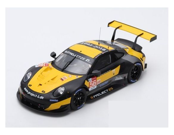 Spark Model S18396 PORSCHE 911 RSR N.56 34th LM 2018 BERGMEISTER-LINDSEY-PERFETTI 1:18 Modellino
