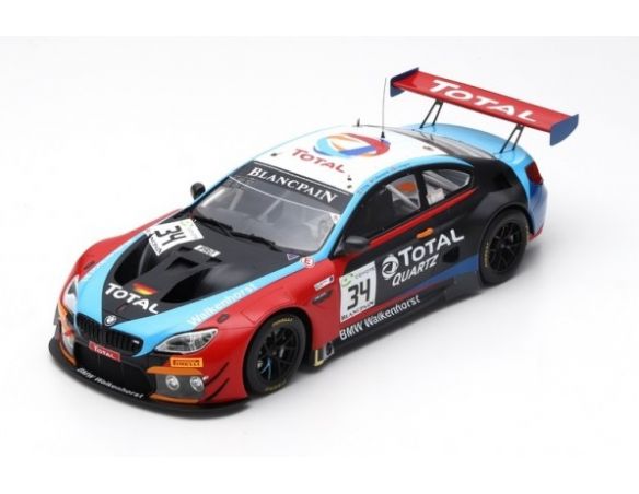 Spark Model S18SB010 BMW M6 GT3 N.34 WINNER 24 H SPA 2018 T.BLOMQVIST-C.KROGNES-P.ENG 1:18 Modellino