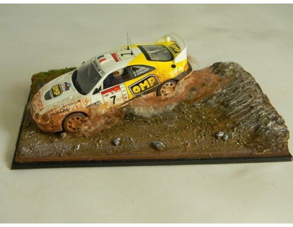 Miniminiera MWRS08 DIORAMA RALLY TOYOTA 1/43 Modellino SCATOLA ROVINATA