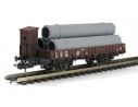 Lima HL6041 Carro a sponde con garitta del frenatore caricato con tubi H0 1:87