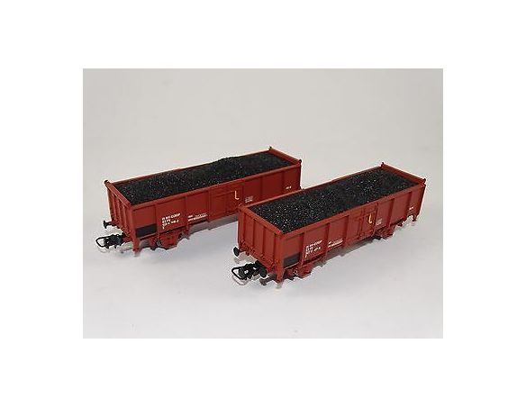 Lima HL6053 Set 2 carri con carico di carbone H0 1:87 Scatola rovinata