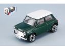 BBURAGO BU30044G MINI COOPER 1969 GREEN W/WHITE ROOF 1:43 Modellino