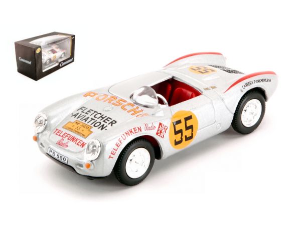Cararama Motorama CA4-10170 PORSCHE 550A N.55 CARRERA PANAMERICANA 1955 1:43 Modellino