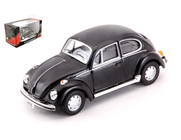 Cararama Motorama CA4-10544 VW BEETLE CLASSIC MATT BLACK 1:43 Modellino