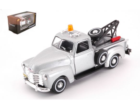 Cararama Motorama CA4-13870 CHEVROLET C3100 PICKUP TOW TRUCK SILVER 1:43 Modellino