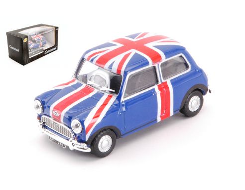 Cararama Motorama CA4-41670 MINI COOPER ENGLAND FLAG BLUE 1:43 Modellino