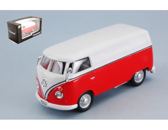 Cararama Motorama CA4-60342 VW T1 TRANSPORTER RED/WHITE 1:43 Modellino