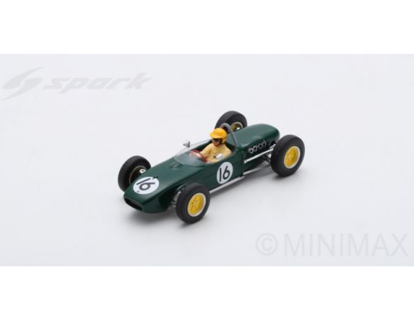 Spark Model S5359 LOTUS 18 TREVOR TAYLOR 1961 N.16 13th DUTCH GP 1:43 Modellino