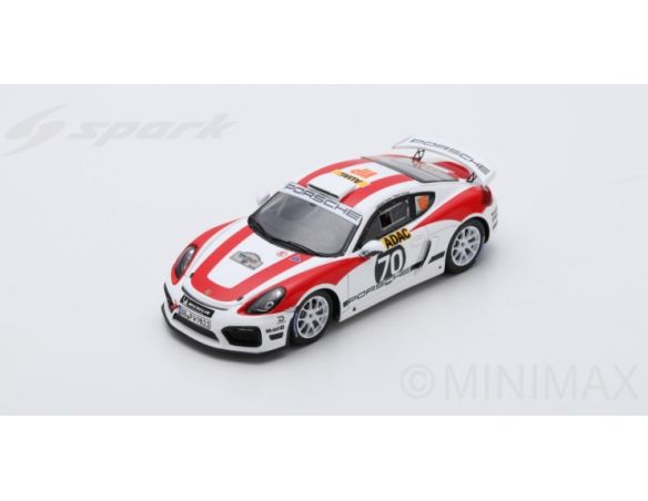 Spark Model SG274 PORSCHE CAYMAN GT4 N.70 R-GT RALLY OF GERMANY 2018 R.DUMAS 1:43 Modellino