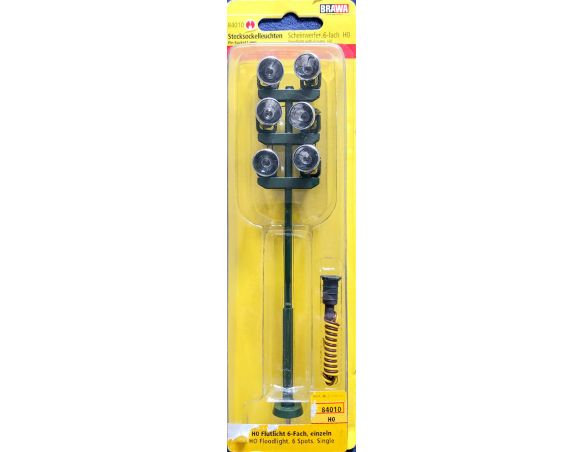 BRAWA 84010 - Lampione 6 fari scala H0 Modellismo