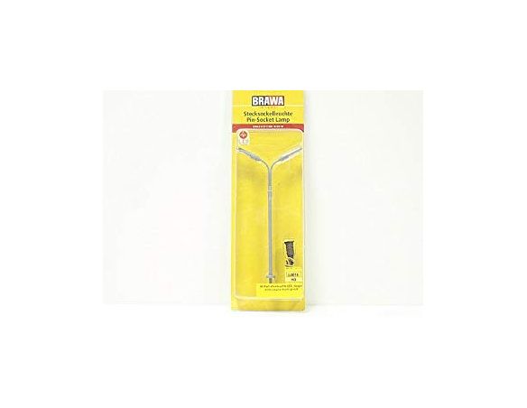 BRAWA 84016 - Lampione 2 fari led scala H0 Modellismo