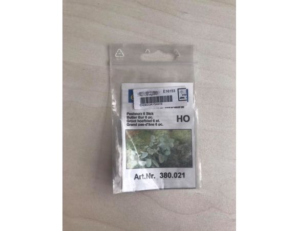 ER DECOR 380.021 - Pianta Butterbur 6 pezzi H0 Modellismo