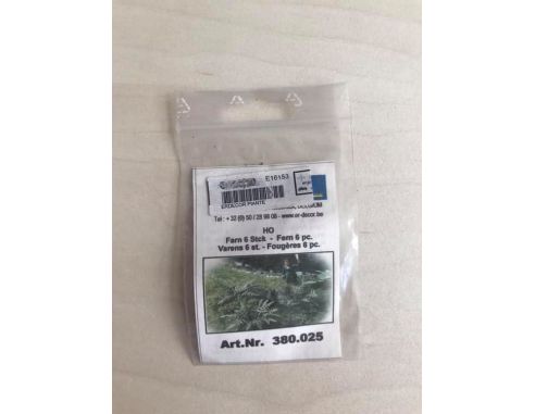 ER DECOR 380.025 - Pianta Felce 6 pezzi H0 Modellismo
