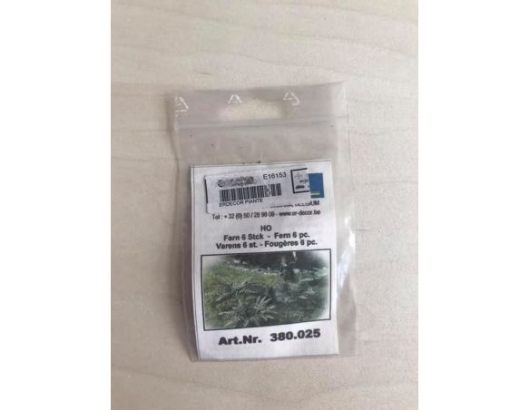 ER DECOR 380.025 - Pianta Felce 6 pezzi H0 Modellismo