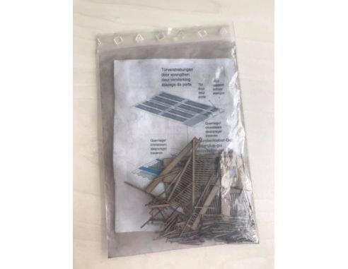 ER DECOR 380.013 - Staccionata in Legno di Legno Reale H0 Modellismo
