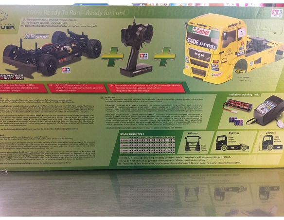 CARSON 709011 Camion Radiocomando Truck Race Team ALLGAUER 1:15 Modellino SCATOLA ROVINATA