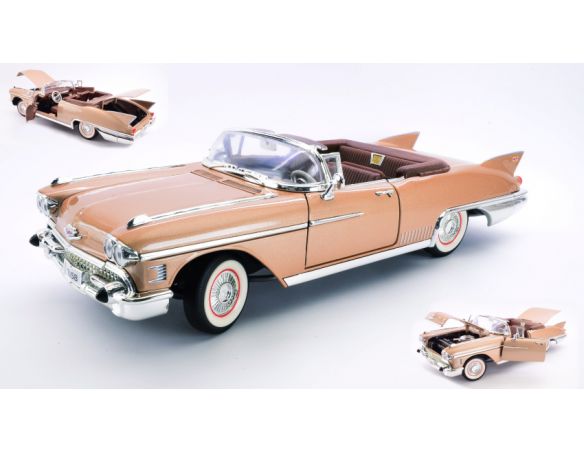 LUCKY DIE CAST LDC92158GLD CADILLAC ELDORADO BIARRITZ 1958 GOLD 1:18 Modellino