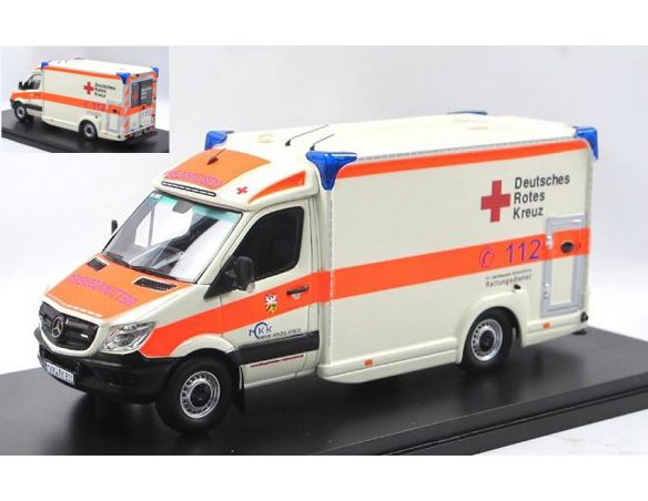 Matrix MX41302-211 MERCEDES SPRINTER DEUTSCHES ROTES KREUZ 2018 1:43 Modellino