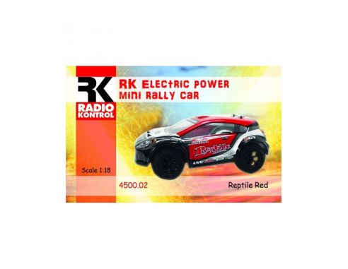 Radio Kontrol 4500-02 Auto da Rally RTR Mini Reptile Red 1:18 Radiocomando