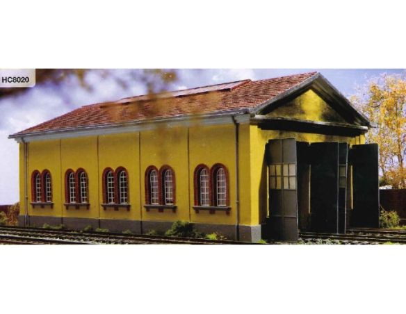 Hornby HC8020 Deposito locomotive a 2 binari in stile FS italiano H0 1:87 Modellismo