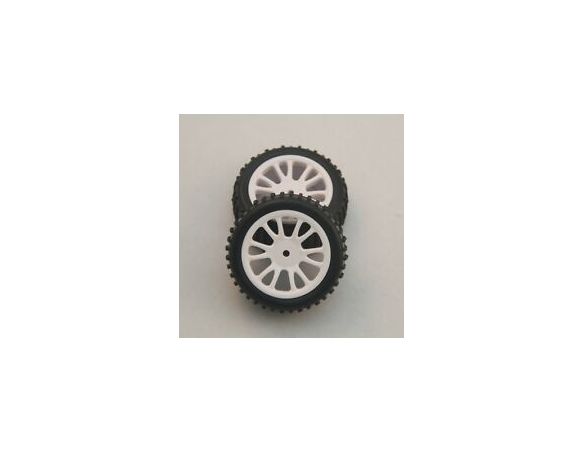 Radio Kontrol 82829 Coppia Pneumatici completi da strada 1:16 Ricambi Accessori Modellino